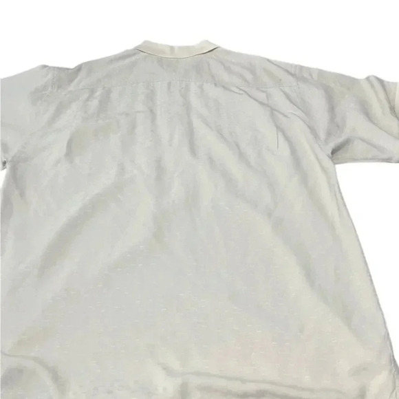 Tommy Bahama Silk Collard Shirt in Yellow size XLarge - Picture 6 of 6